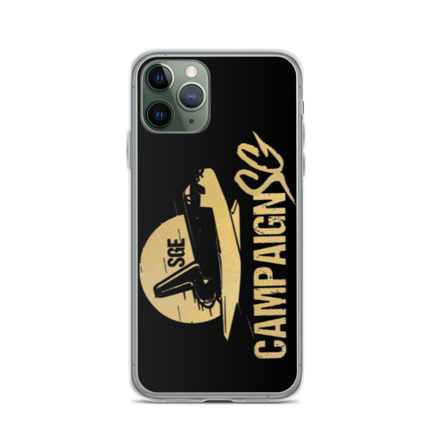 CAMPAIGNSG IPHONE CASE (BLACK / GOLD)