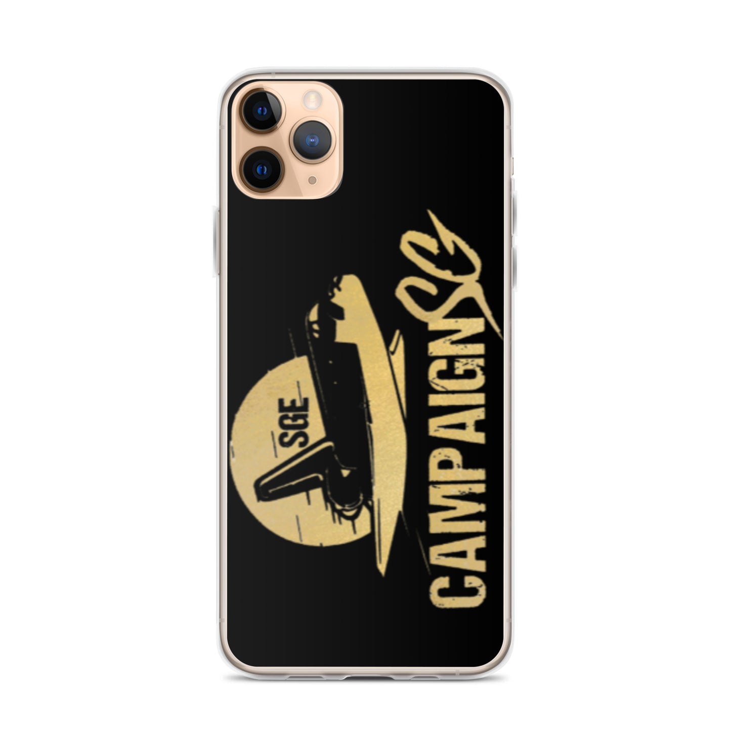 CAMPAIGNSG IPHONE CASE (BLACK / GOLD)