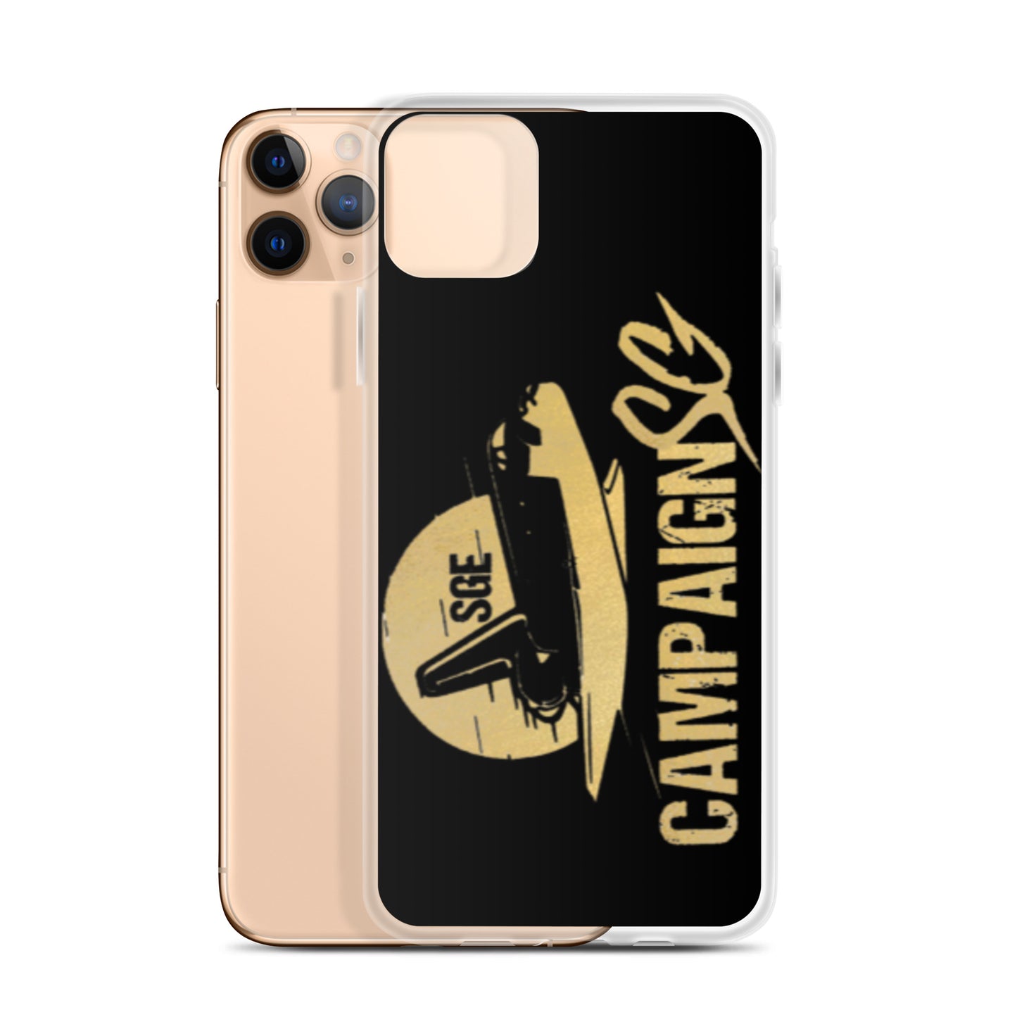 CAMPAIGNSG IPHONE CASE (BLACK / GOLD)