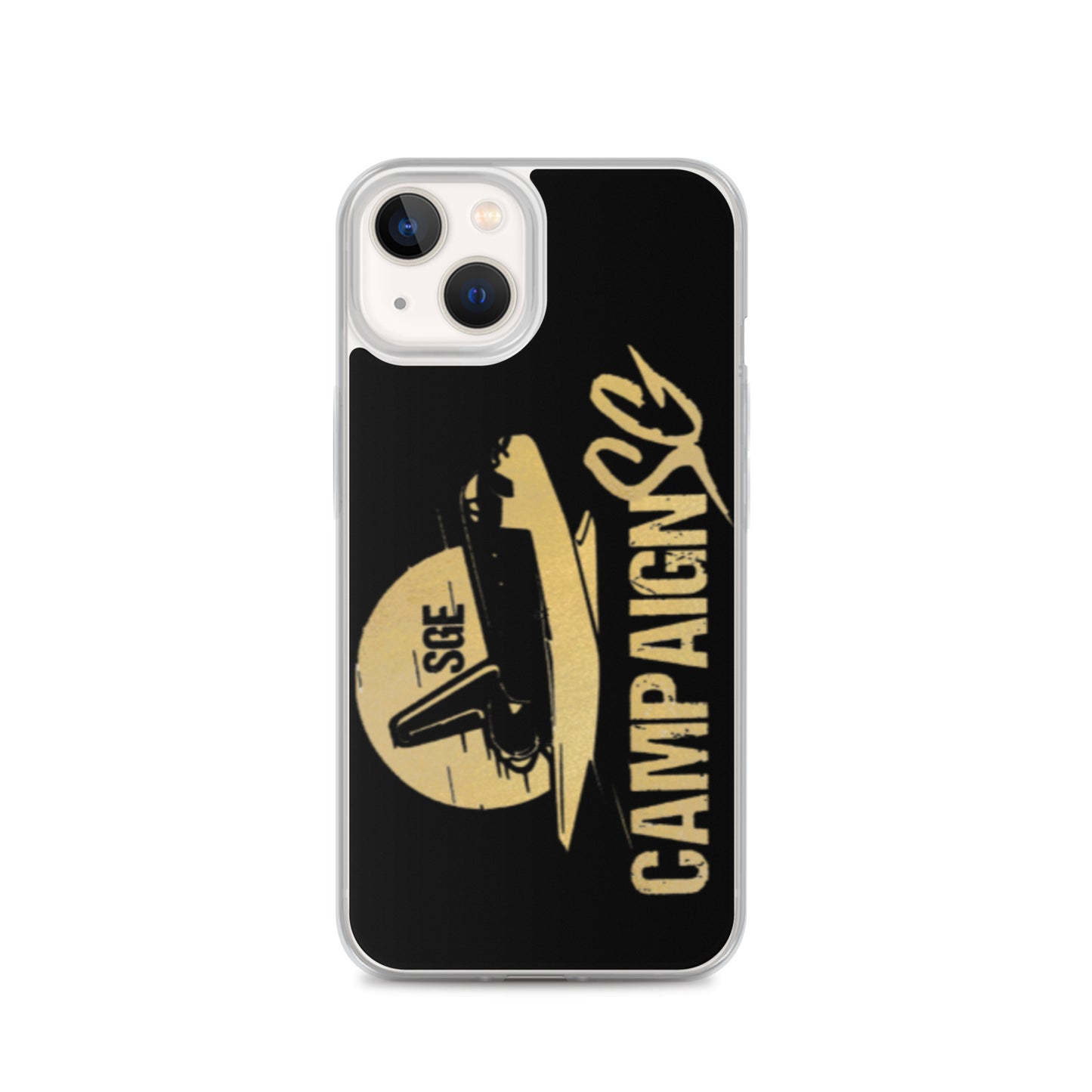 CAMPAIGNSG IPHONE CASE (BLACK / GOLD)