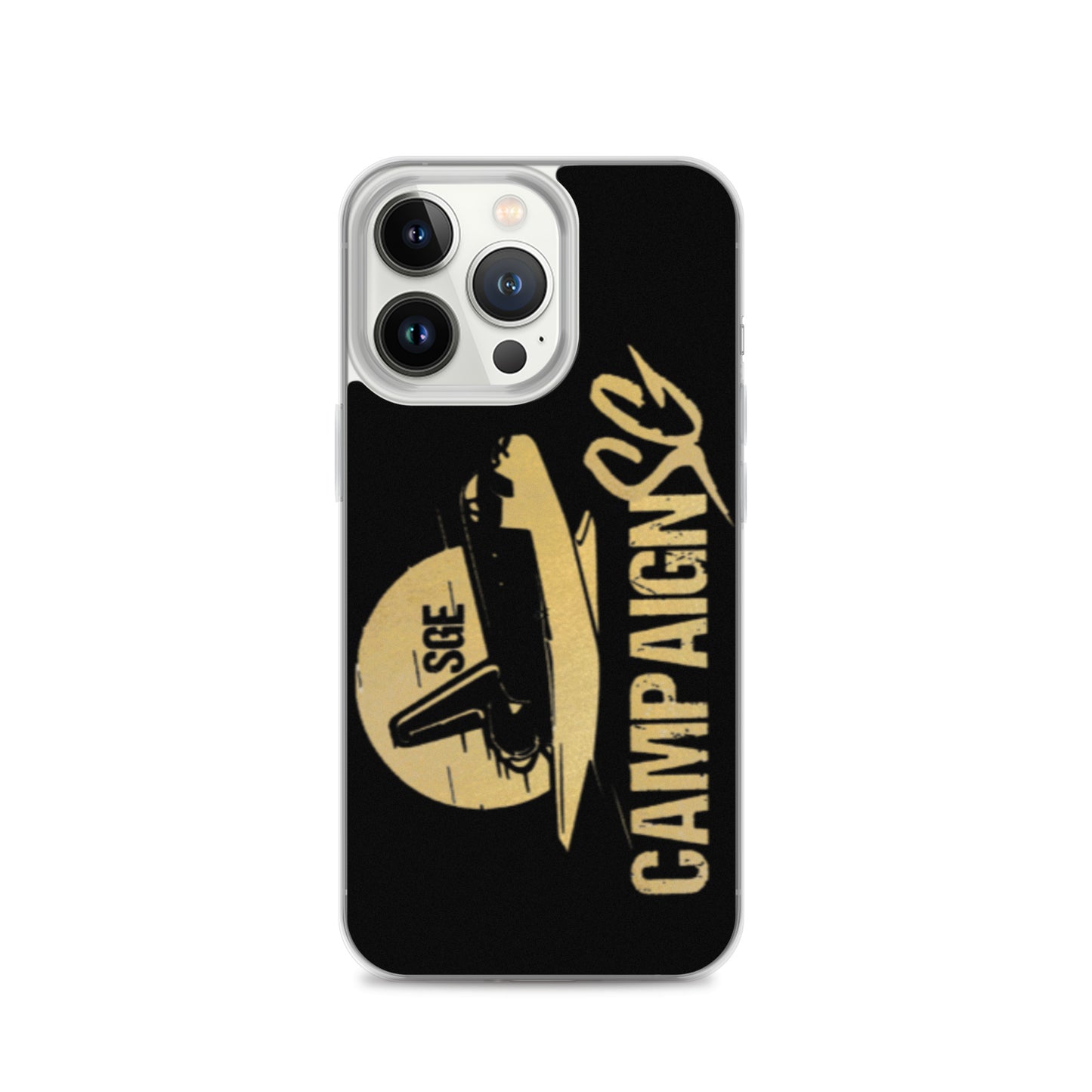 CAMPAIGNSG IPHONE CASE (BLACK / GOLD)