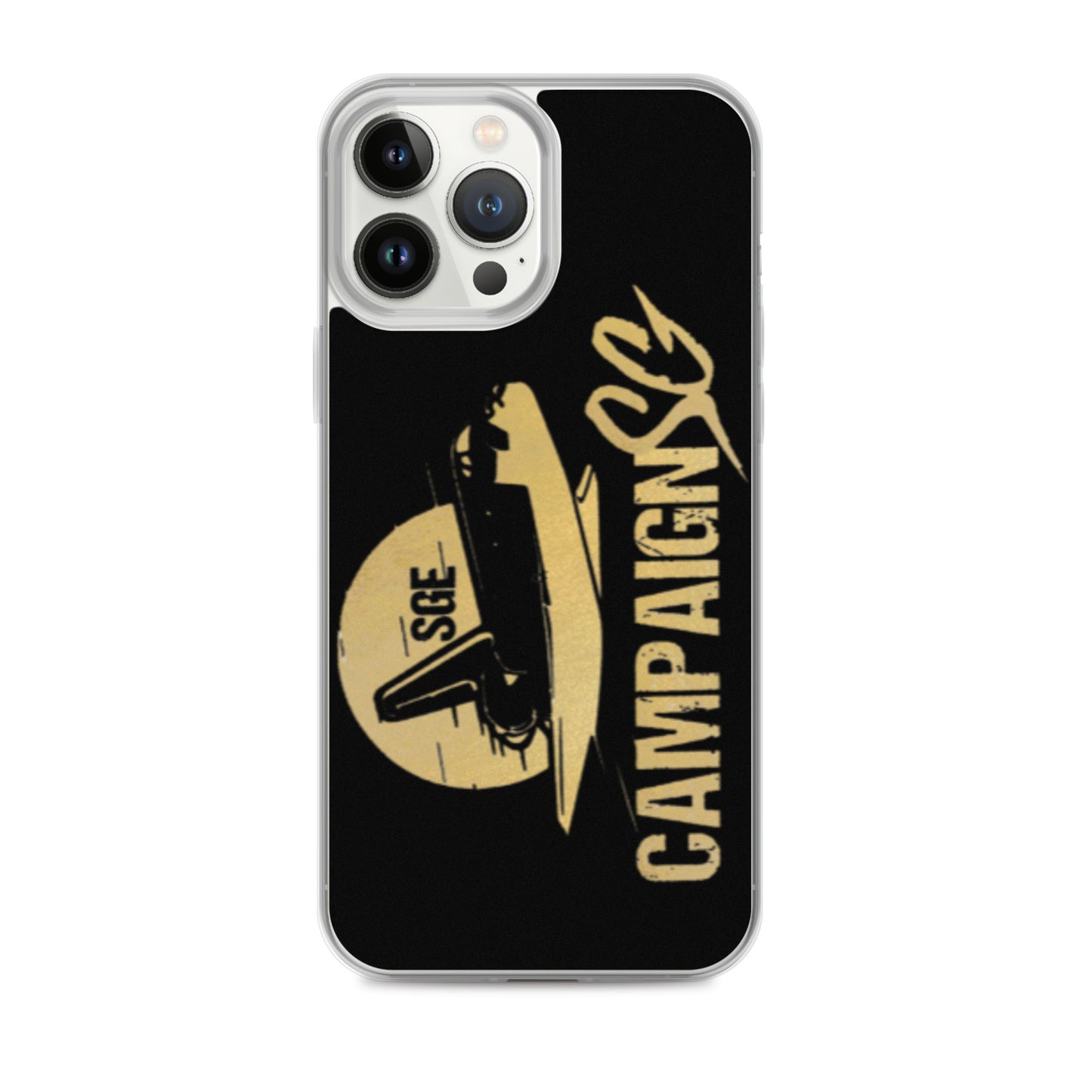 CAMPAIGNSG IPHONE CASE (BLACK / GOLD)