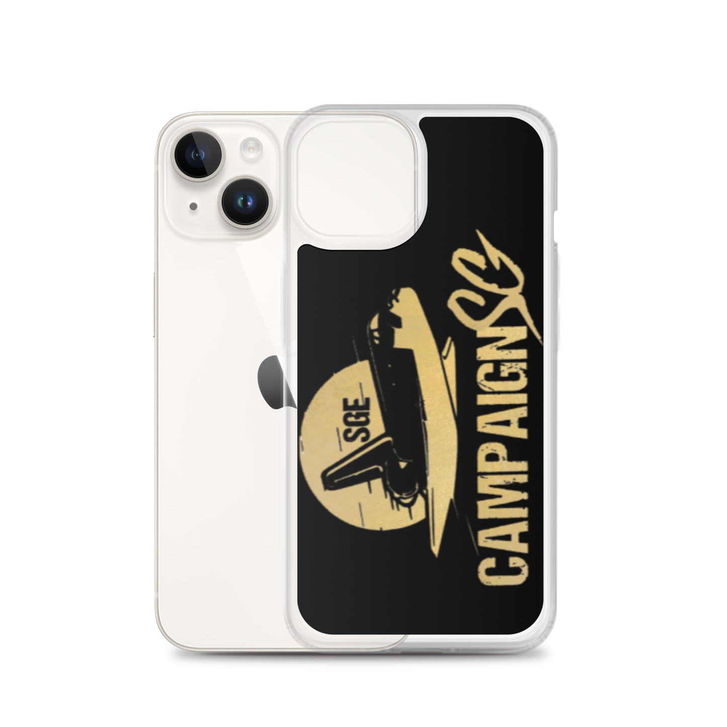 CAMPAIGNSG IPHONE CASE (BLACK / GOLD)