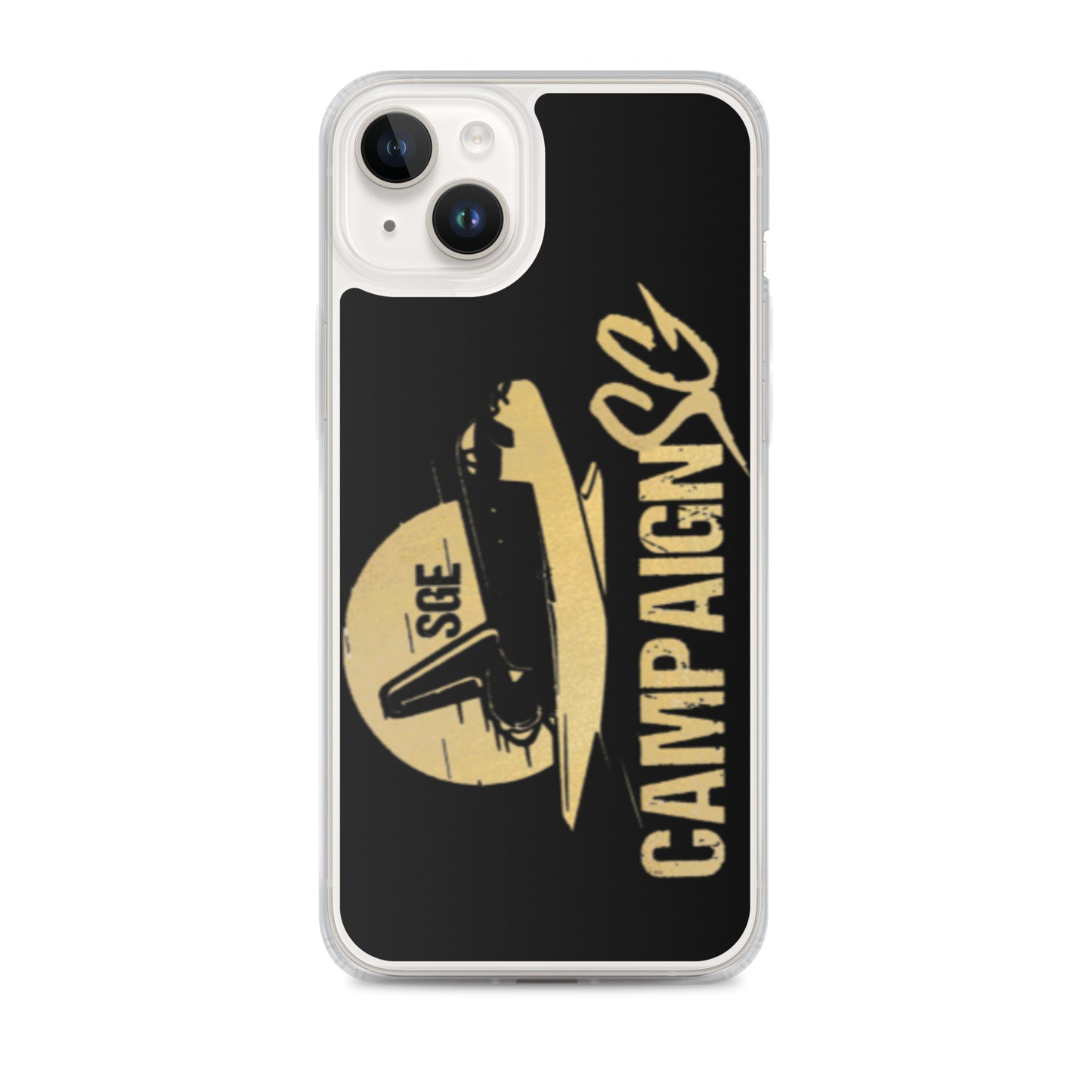 CAMPAIGNSG IPHONE CASE (BLACK / GOLD)