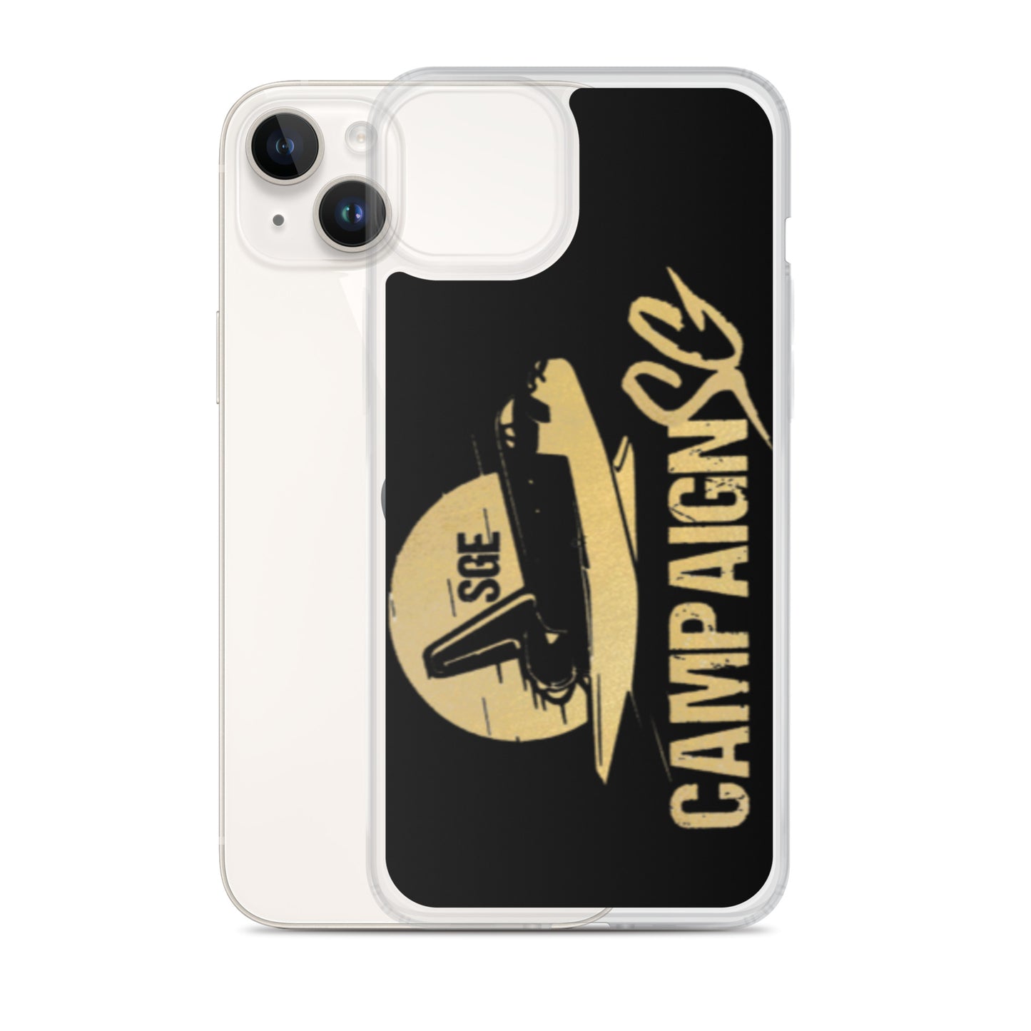 CAMPAIGNSG IPHONE CASE (BLACK / GOLD)