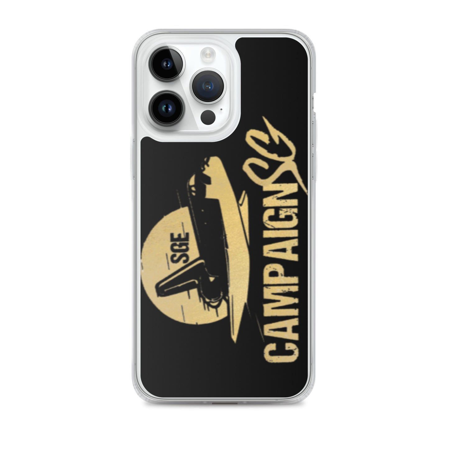 CAMPAIGNSG IPHONE CASE (BLACK / GOLD)