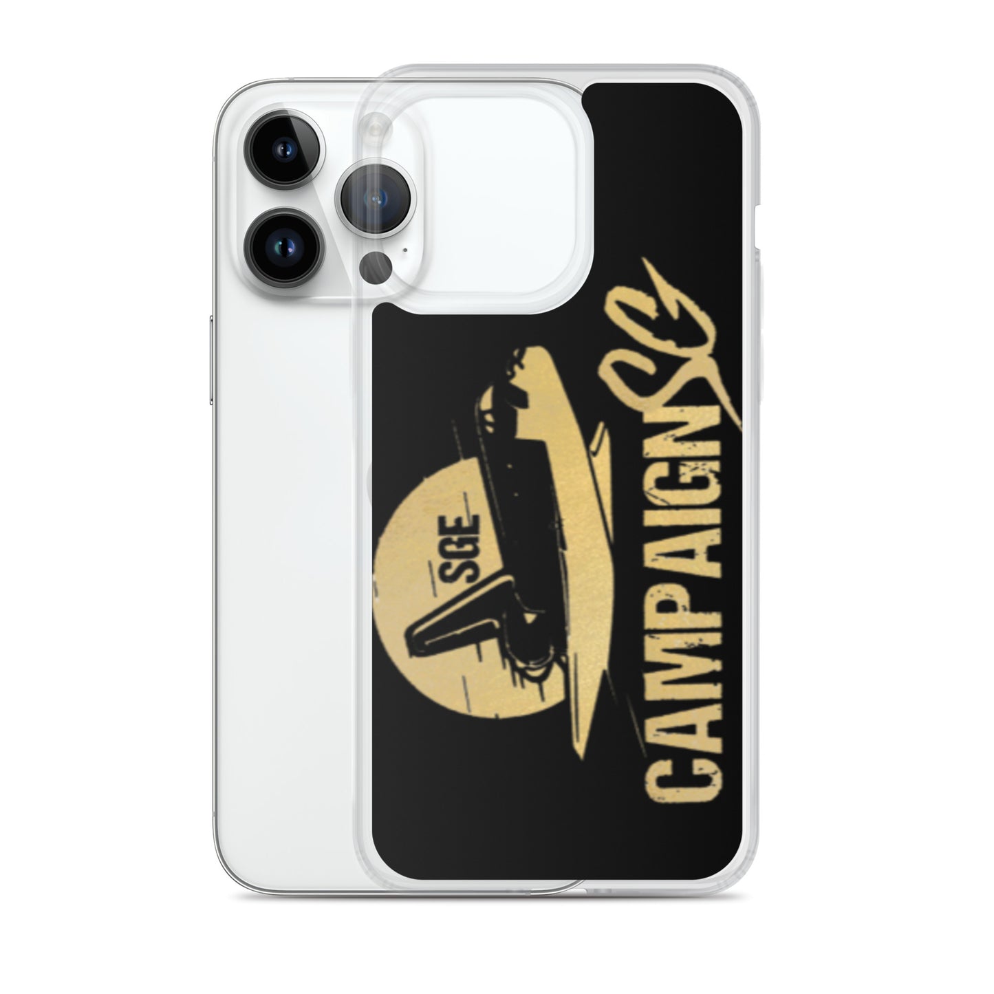 CAMPAIGNSG IPHONE CASE (BLACK / GOLD)