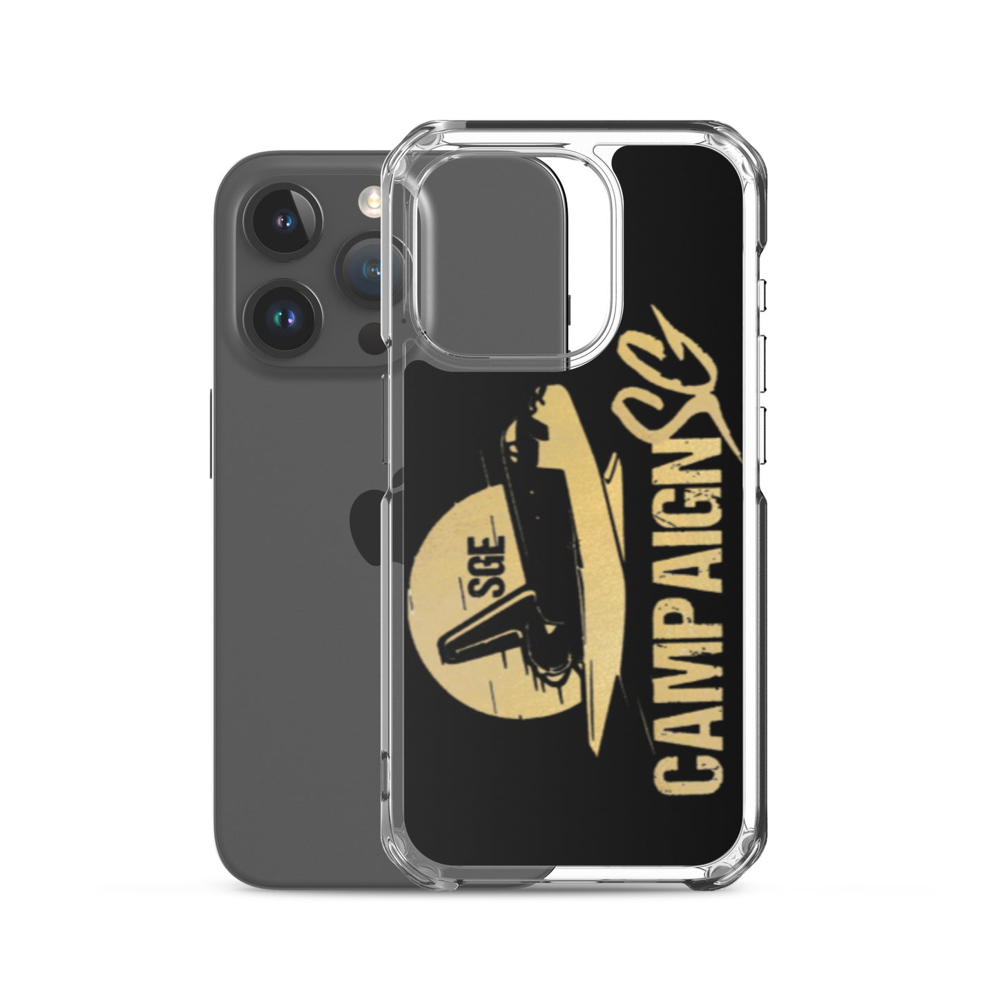 CAMPAIGNSG IPHONE CASE (BLACK / GOLD)