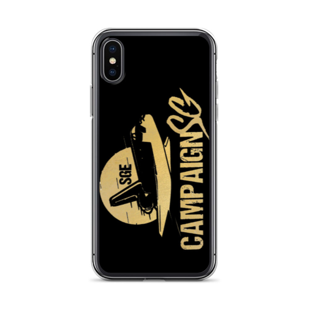 CAMPAIGNSG IPHONE CASE (BLACK / GOLD)