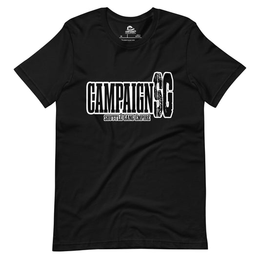 CAMPAIGNSG “ALL BLACK” TEXT LOGO TEE (UNISEX)